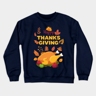 Happy Thanksgiving Turkey Crewneck Sweatshirt